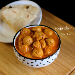 soya chunks curry recipe | soya bean curry recipe | soya bean recipe
