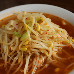 Soybean Sprout Soup with Kimchi (Kimchi Kongnamul Guk)