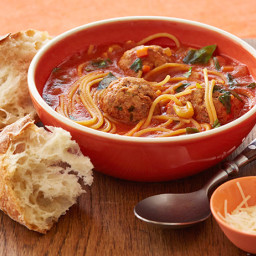 Spaghetti and Meatball "Stoup" (thicker than soup, thinner than s