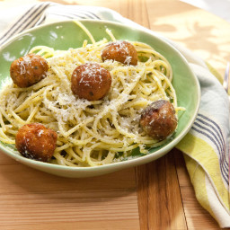 Spaghetti and Tuna Meatballs