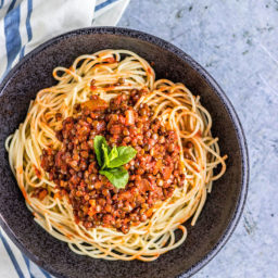 Spaghetti Lentil Bolognese