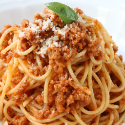 Spaghetti Soya Bolognese