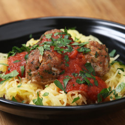 Spaghetti Squash And Meatballs Recipe by Tasty