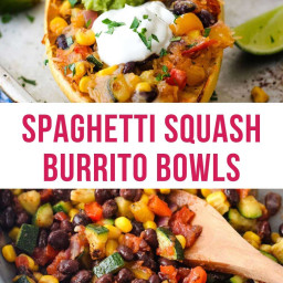 Spaghetti Squash Burrito Bowls For Two