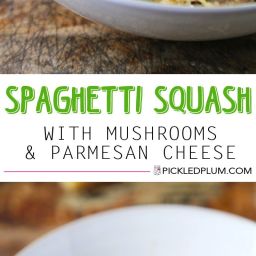 Spaghetti Squash Recipe With Mushrooms And Parmesan