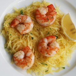 Spaghetti Squash Shrimp Scampi