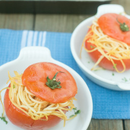Spaghetti Stuffed Tomatoes