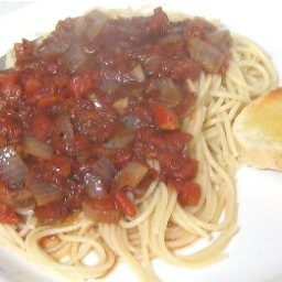 Spaghetti With Balsamic Tomato Sauce