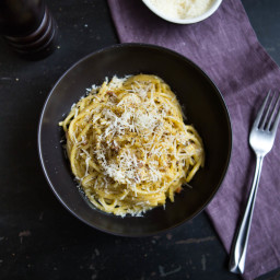 Spaghetti With Carbonara Sauce