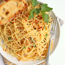 Spaghetti with Olive Oil and Garlic