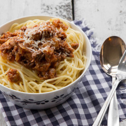 Spaghetti with Rich Meat Ragù
