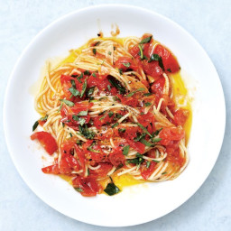 Spaghetti with Tomatoes and Anchovy Butter