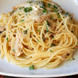Spaghetti with Tuna and Caper Sauce