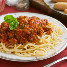 Spaghetti with Turkey Meat Sauce