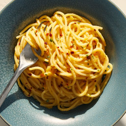 Spaghettini With Bottarga and Colatura