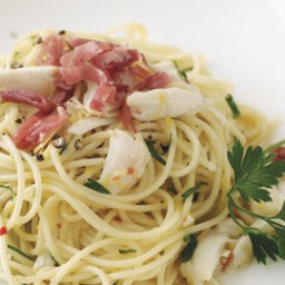 Spaghettini with Crab and Spicy Lemon Sauce