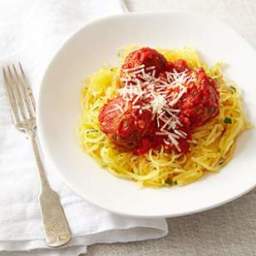 Spaghetti Squash  and  Meatballs