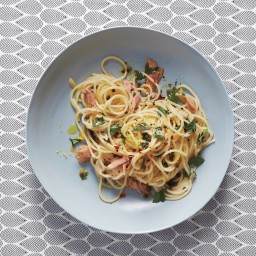 Spaghetti with Tuna and Caper Sauce