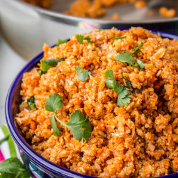 Spanish Cauliflower Rice (to eat with Mexican Food)