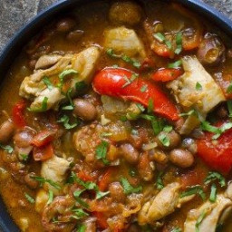 Spanish Chicken and Bean Stew