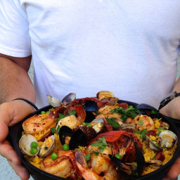 Spanish Seafood Paella (Healthy)