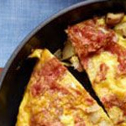 Spanish-Style Tortilla with Salami and Potatoes
