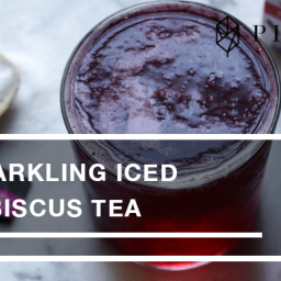Sparkling Iced Hibiscus Tea