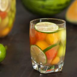 Sparkling Melon Ball Sangria Recipe by Tasty