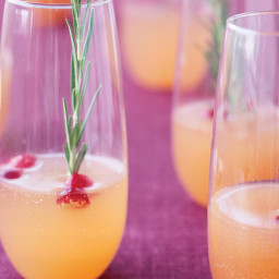 Sparkling Pear and Cranberry Cocktail
