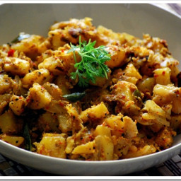 Special potato curry with fresh ground masala