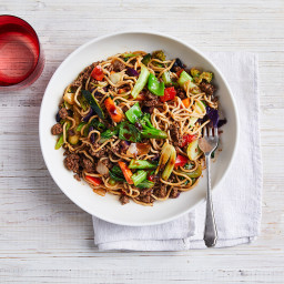 Speedy beef and noodle stir-fry