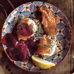 Spice-Cured Salmon with Beets & Horseradish Cream