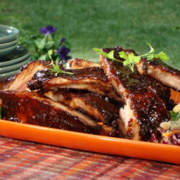 Spice Rubbed Ribs with Chipotle-Honey Glaze