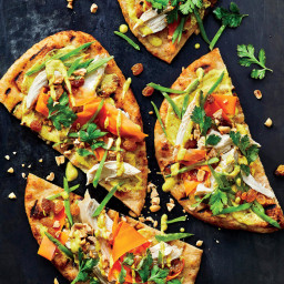 Spice Up Dinner With Grilled Chicken Curry Flatbreads