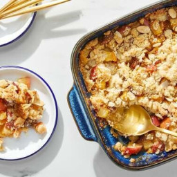 Spiced Apple Crumble with Rolled Oats & Figs