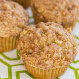 Spiced Apple Muffins with Cinnamon-Sugar Crunch Topping