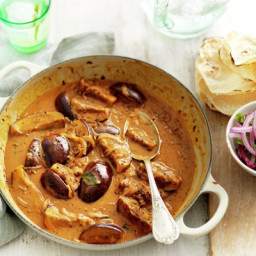 Spiced aubergine & coconut curry