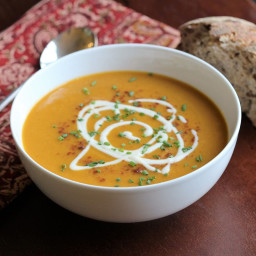 Spiced Butternut Squash and Coconut Milk Soup