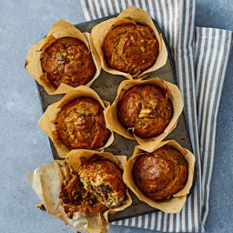 Spiced carrot and apple muffins