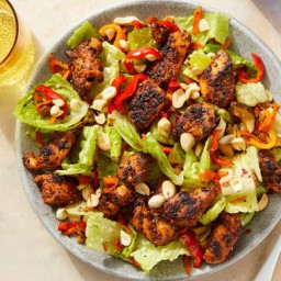 Spiced Chicken Salad with Honey-Lime Dressing