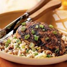 Spiced Chicken with Black-Eyed Peas and Rice
