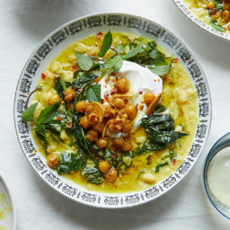 Spiced Chickpea Stew With Coconut and Turmeric