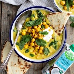 Spiced Chickpea Stew with Coconut and Turmeric Recipe