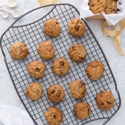 Spiced chocolate and cranberry cookies