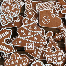 Spiced Christmas tree biscuits
