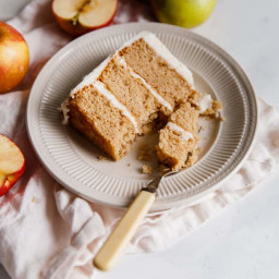 Spiced Cider Apple Cake with Brown Butter Frosting