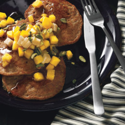 Spiced Coconut Pancakes with Tropical Fruit