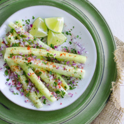 Spiced Cucumber Sticks with Chaat Masala