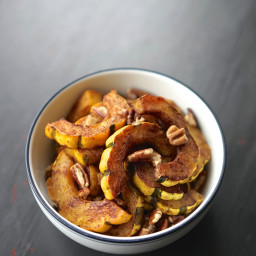 Spiced Delicata Squash with Toasted Pecans
