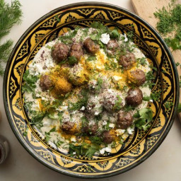 Spiced Lamb Meatballs With Yogurt and Herbs